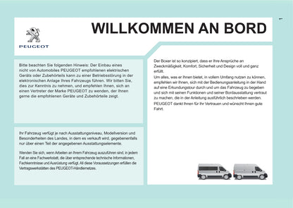 2013-2014 Peugeot Boxer Bedienungsanleitung | Deutsch
