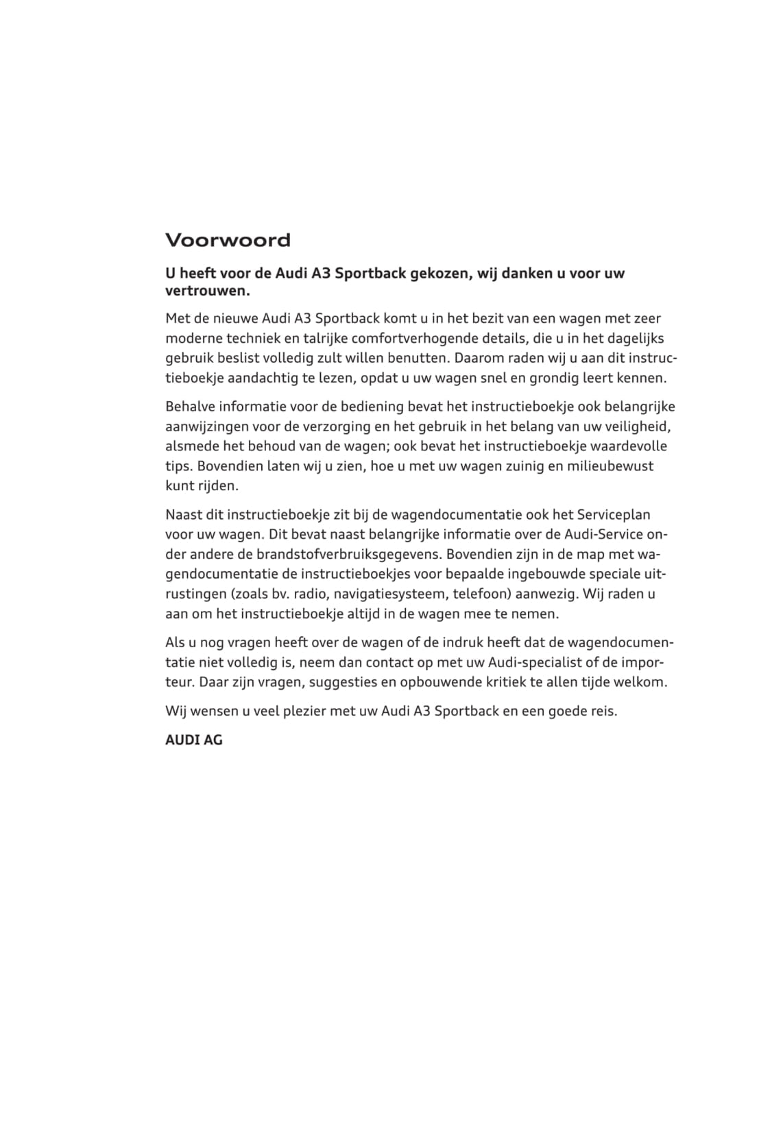 2008-2011 Audi A3 Owner's Manual | Dutch