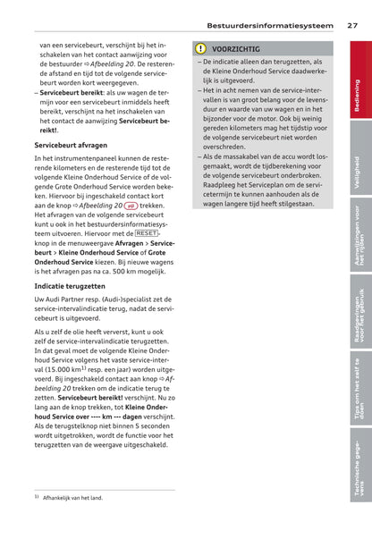 2008-2011 Audi A3 Manuel du propriétaire | Néerlandais