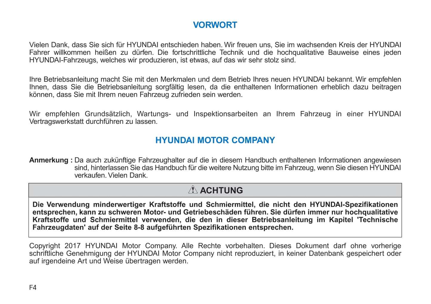 2017-2018 Hyundai Tucson Gebruikershandleiding | Duits