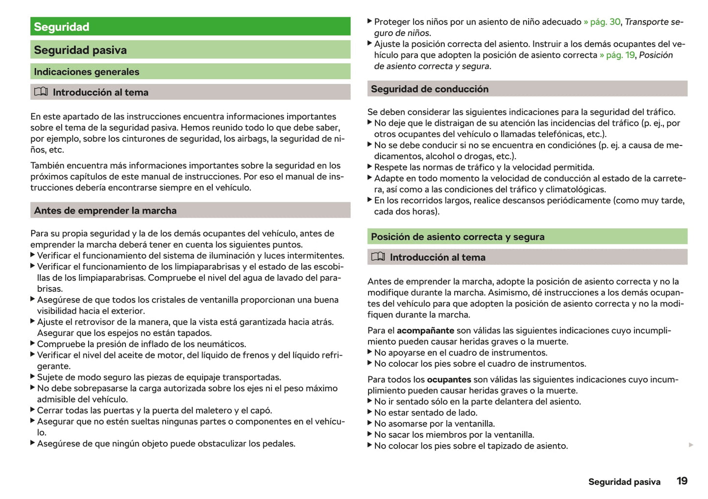 2019-2020 Skoda Kodiaq Owner's Manual | Spanish