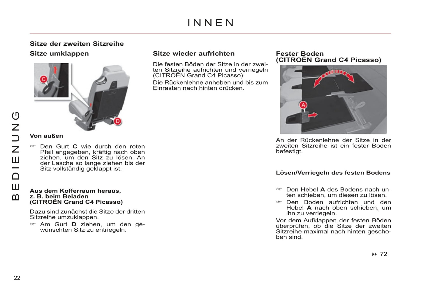 2011-2013 Citroën C4 Picasso/Grand C4 Picasso Gebruikershandleiding | Duits