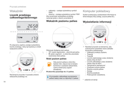 2018-2022 Citroën C1 Owner's Manual | Polish