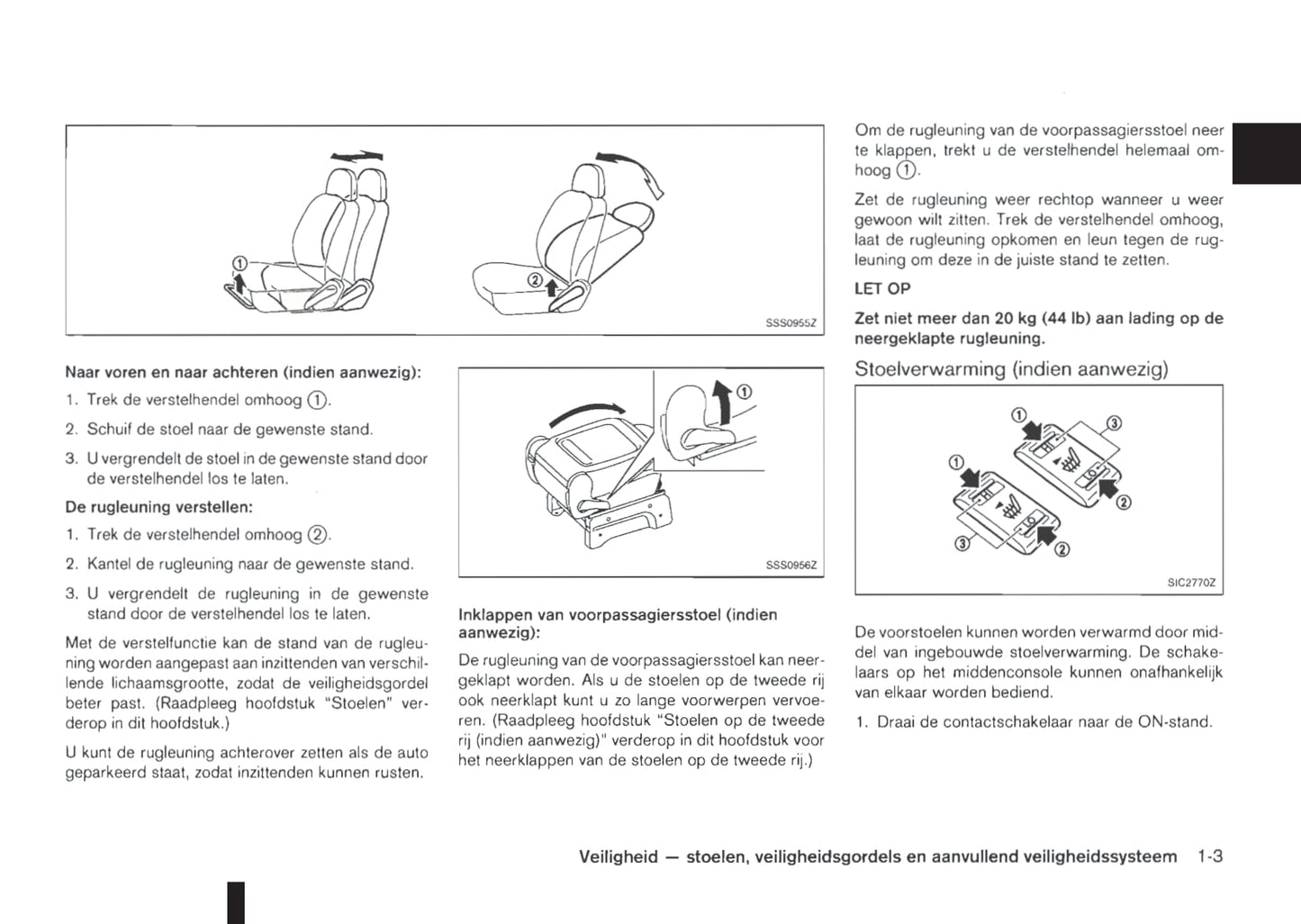 2011-2012 Nissan NV200/NV200 Evalia Owner's Manual | Dutch