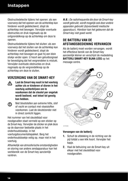 2013-2014 Jaguar F-Type Owner's Manual | Dutch