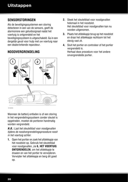 2013-2014 Jaguar F-Type Gebruikershandleiding | Nederlands