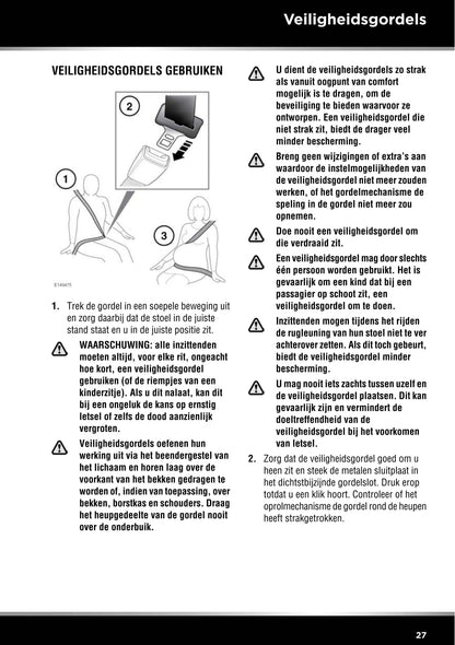 2013-2014 Jaguar F-Type Owner's Manual | Dutch