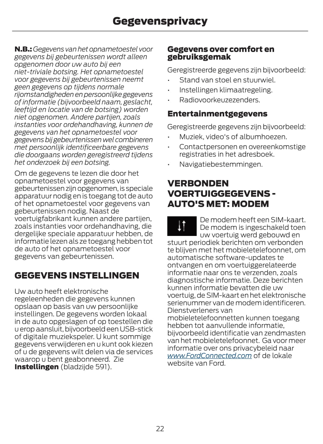 2020-2021 Ford Focus Bedienungsanleitung | Niederländisch