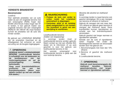 2011-2012 Kia Sorento Owner's Manual | Dutch