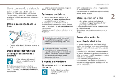 2017-2020 Peugeot Ion Bedienungsanleitung | Spanisch