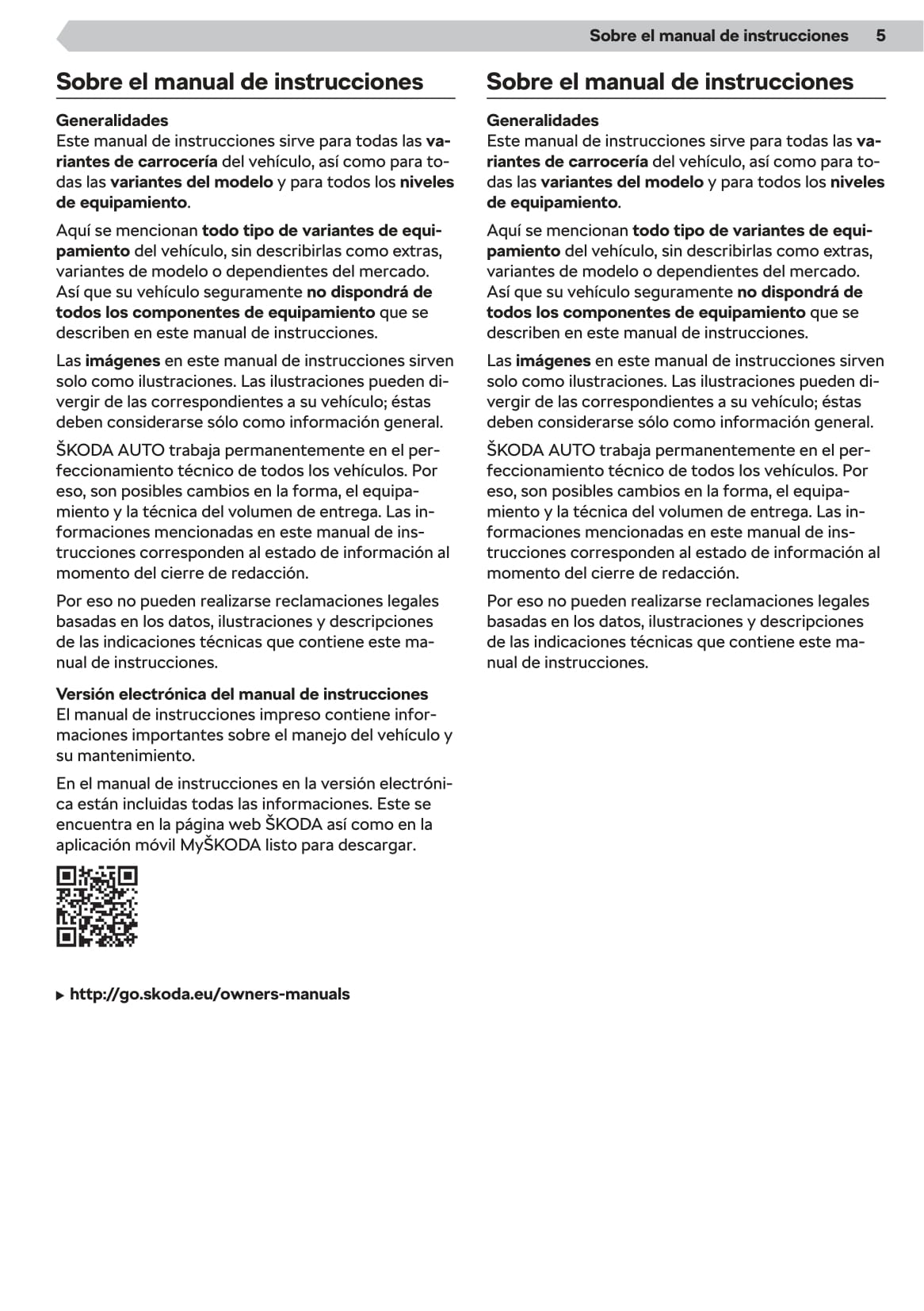 2018-2020 Skoda Karoq Gebruikershandleiding | Spaans