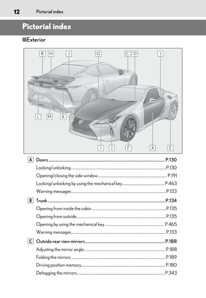 2020-2021 Lexus LC 500/LC 500h Owner's Manual | English