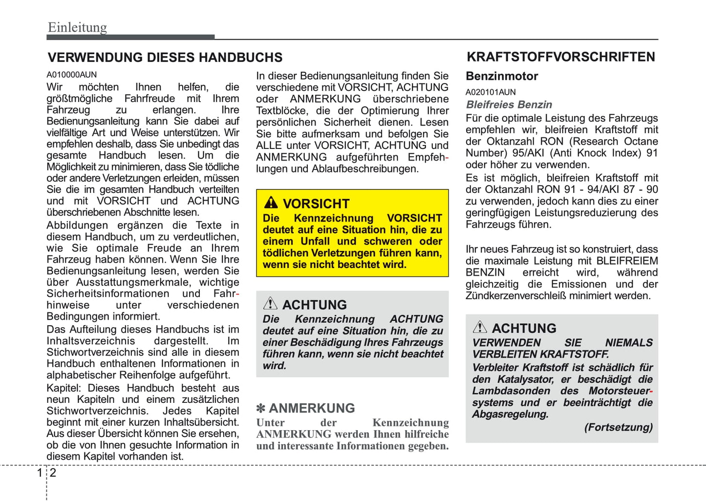 2007-2008 Kia Carens Owner's Manual | German