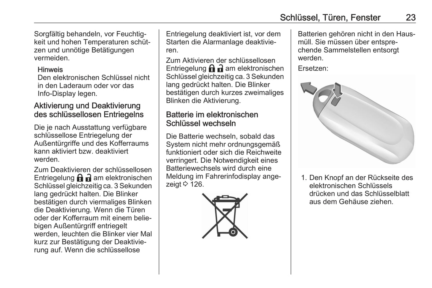 2020-2021 Opel Astra Owner's Manual | German