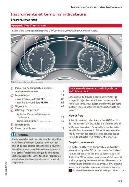 2014-2016 Audi A7 Sportback/S7 Sportback Owner's Manual | French