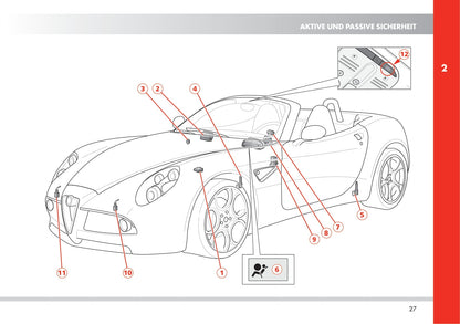 2010 Alfa Romeo 8C Gebruikershandleiding | Duits