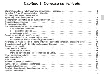 2018-2019 Renault Talisman Gebruikershandleiding | Spaans