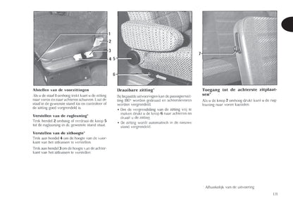 1998-1999 Renault Trafic Owner's Manual | Dutch