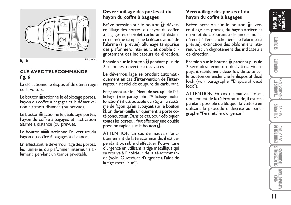 2007-2008 Fiat Croma Bedienungsanleitung | Französisch