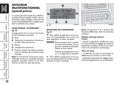 2007-2008 Fiat Croma Owner's Manual | French
