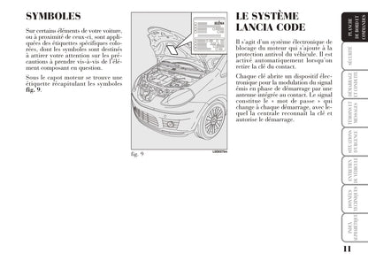 2008-2012 Lancia Musa Gebruikershandleiding | Frans