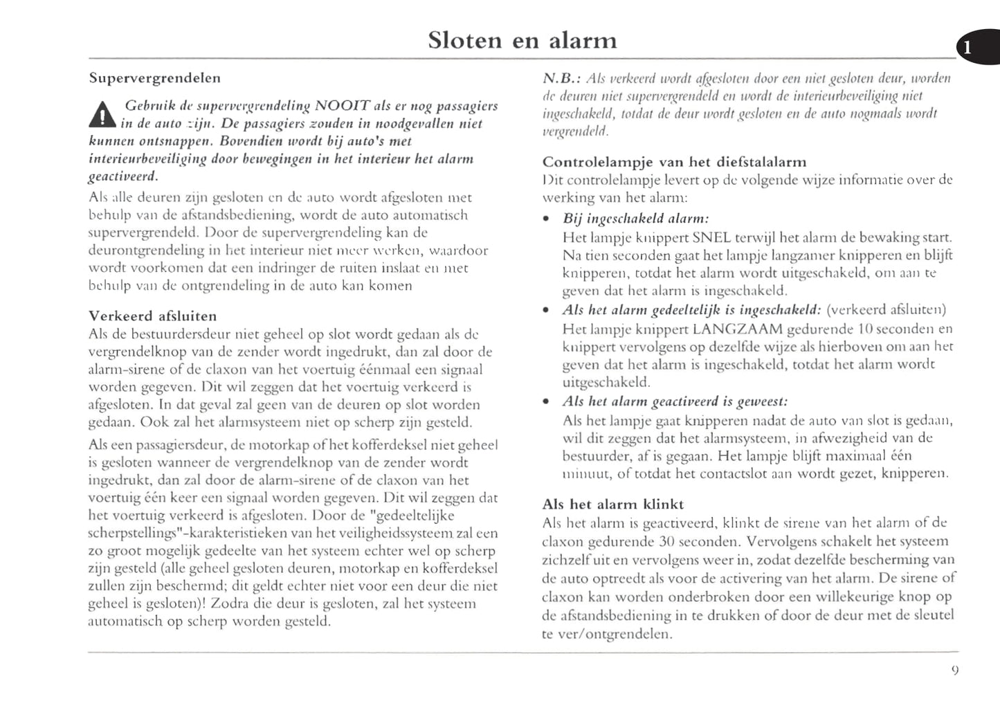 2001-2004 MG ZT Owner's Manual | Dutch