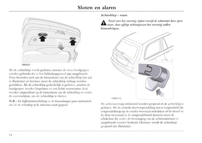 2001-2004 MG ZT Owner's Manual | Dutch