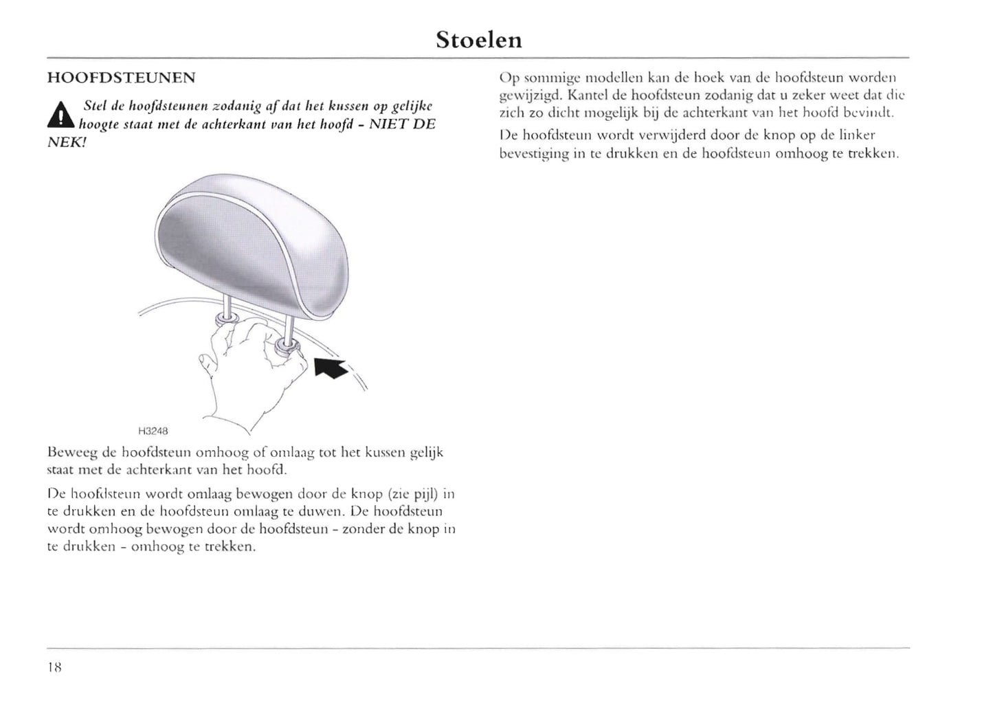 2001-2004 MG ZT Owner's Manual | Dutch