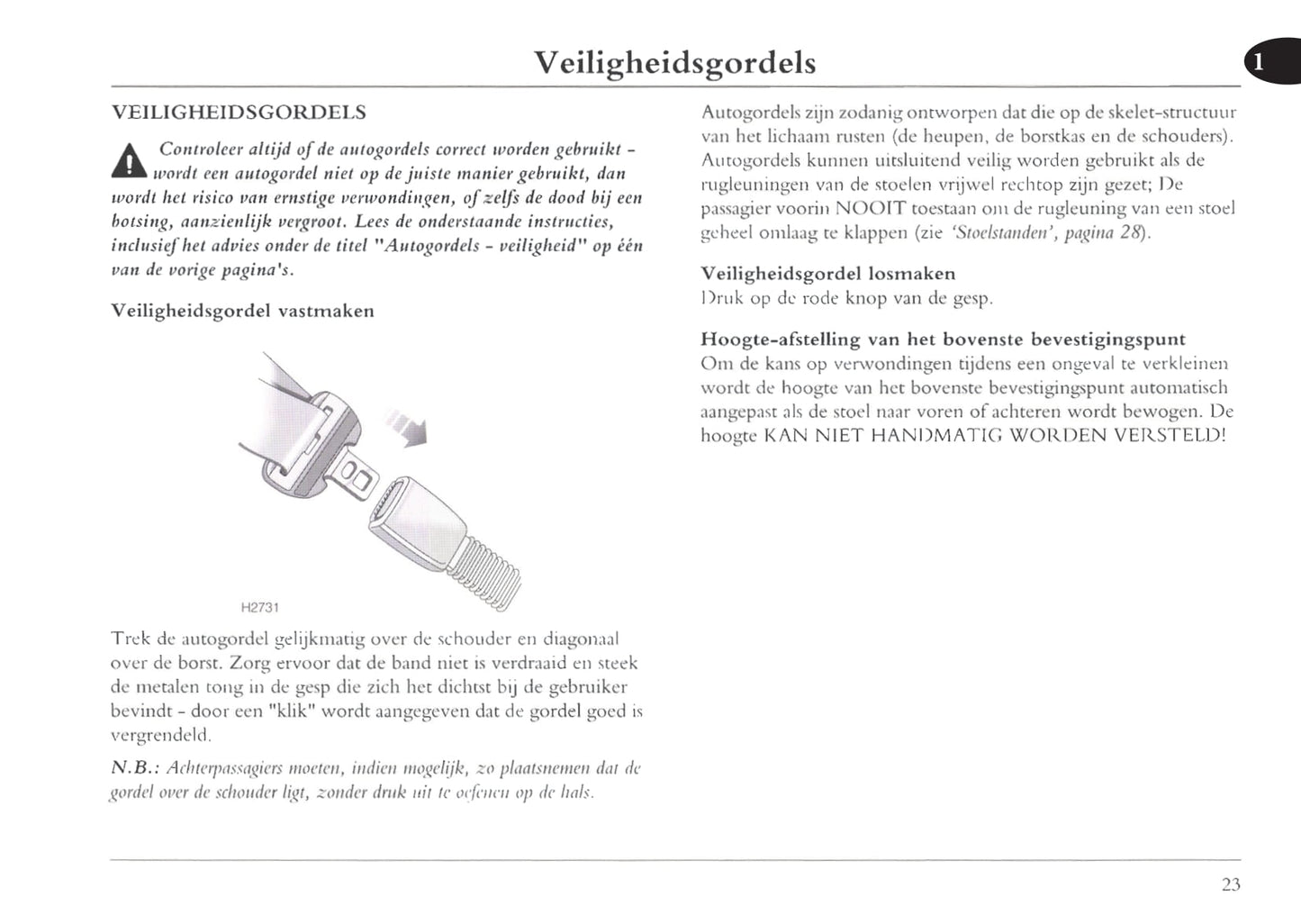 2001-2004 MG ZT Owner's Manual | Dutch