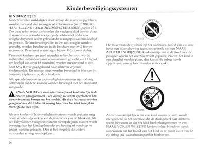 2001-2004 MG ZT Owner's Manual | Dutch