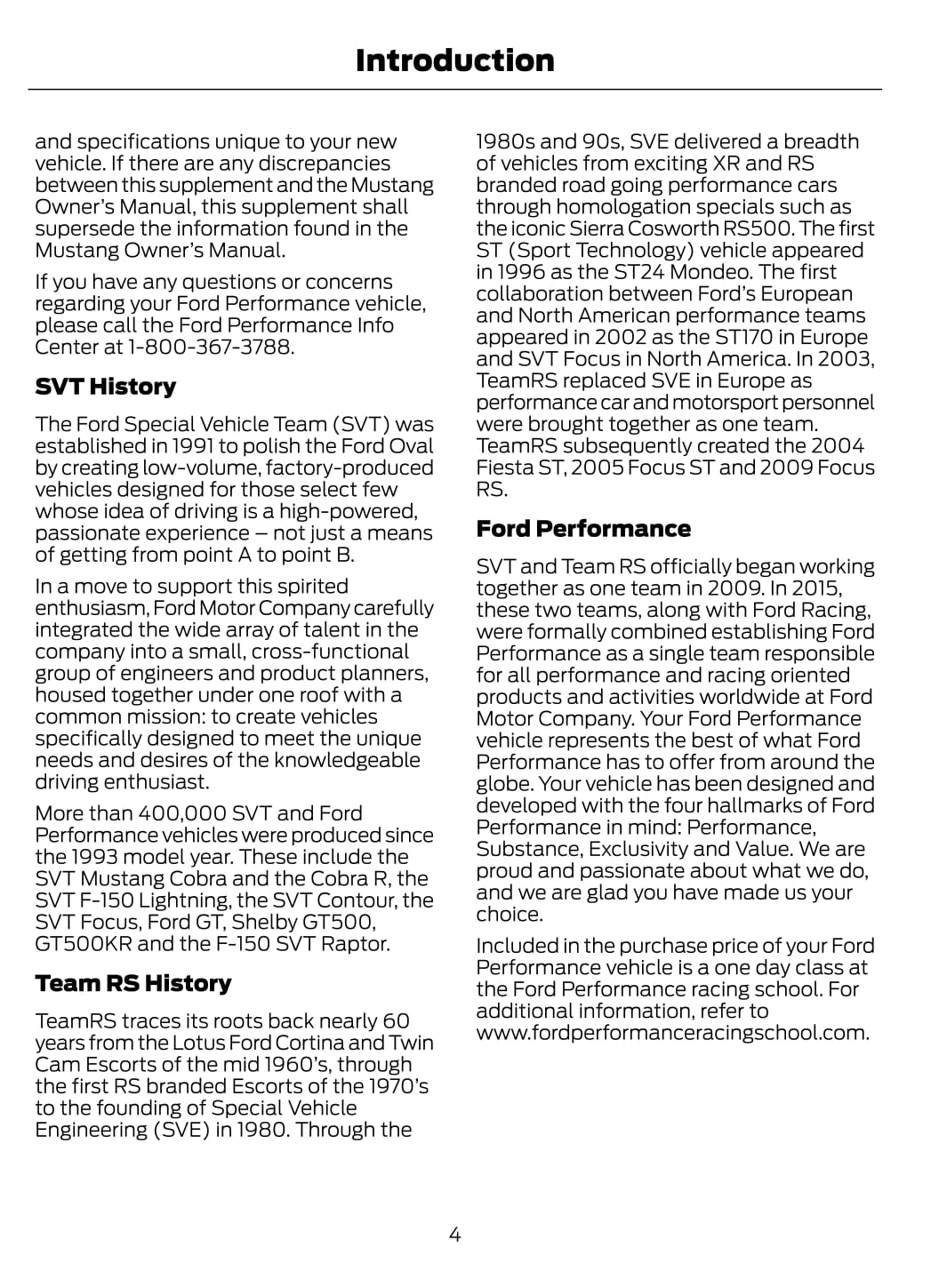 2020 Ford Mustang Shelby GT500 Owner's Manual | English