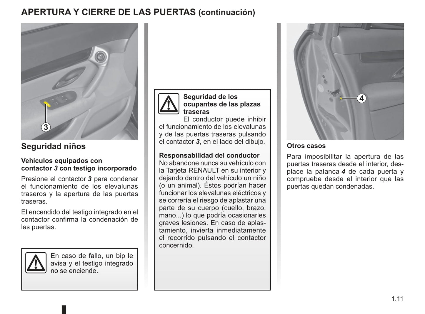 2009-2010 Renault Vel Satis Owner's Manual | Spanish