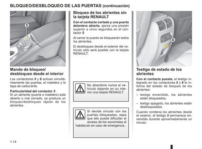 2009-2010 Renault Vel Satis Owner's Manual | Spanish