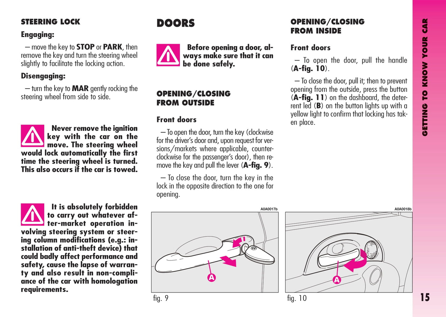 2007-2013 Alfa Romeo GT Owner's Manual | English