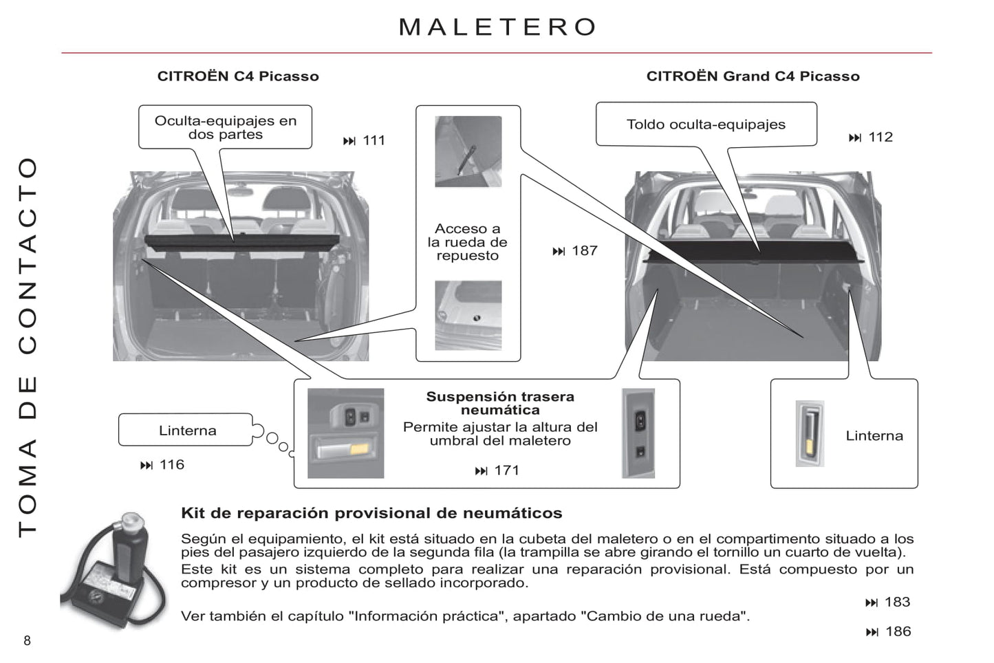 2011-2013 Citroën C4 Picasso/Grand C4 Picasso Owner's Manual | Spanish