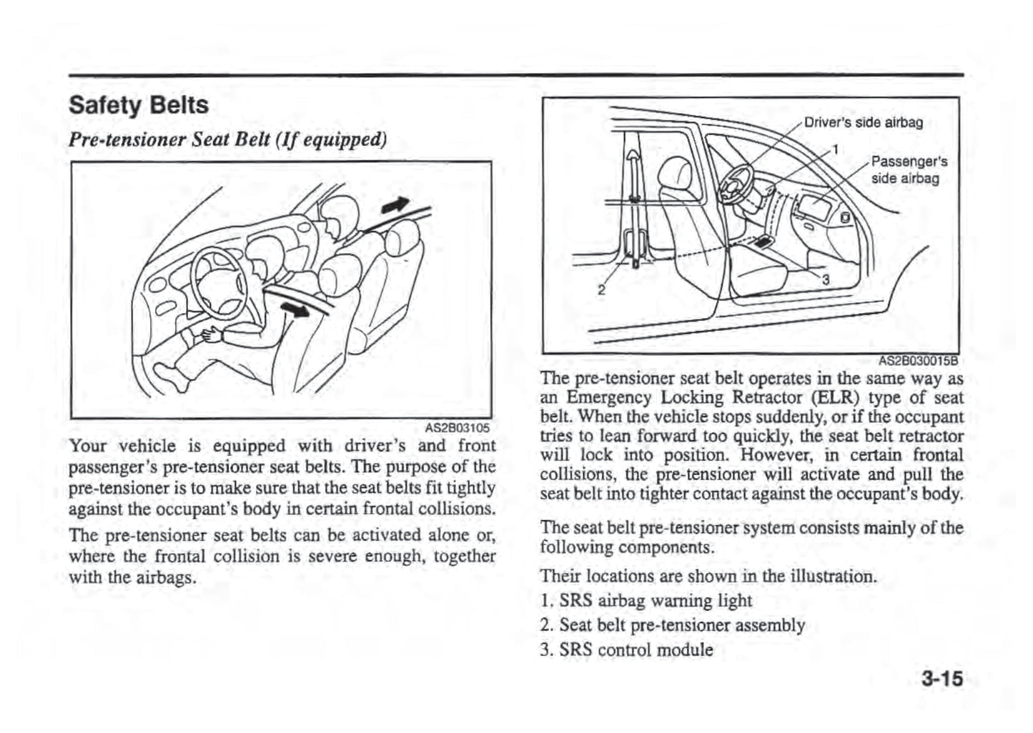 2001 Kia Sephia Gebruikershandleiding | Engels