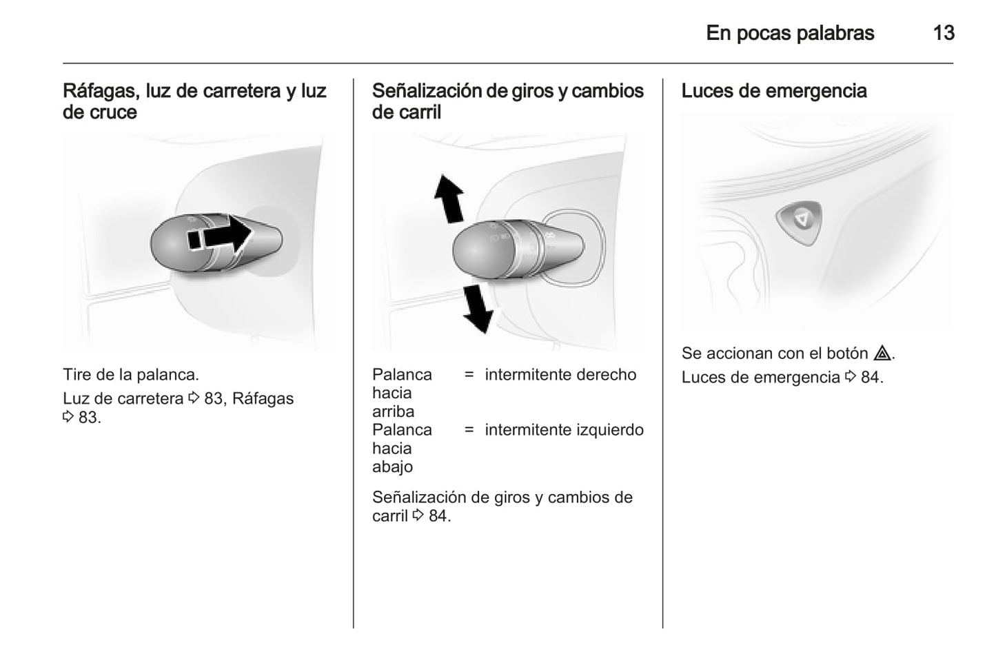 2013-2014 Opel Vivaro Owner's Manual | Spanish