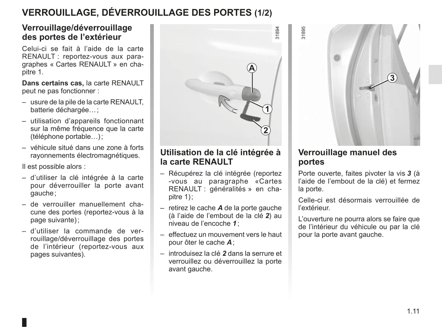 2014-2015 Renault Koleos Owner's Manual | French