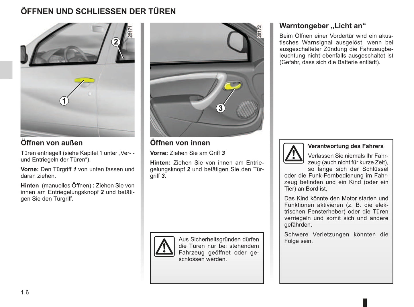 2010-2014 Dacia Duster Bedienungsanleitung | Deutsch