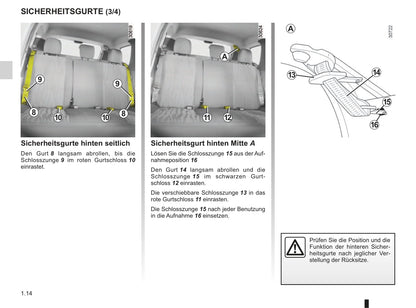 2012-2013 Dacia Duster Owner's Manual | German