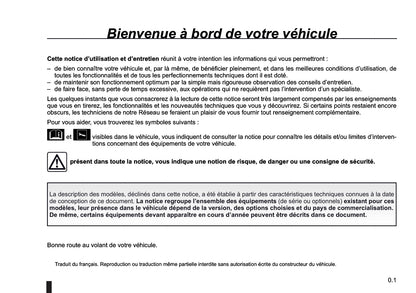 2018-2019 Renault Trafic Owner's Manual | French