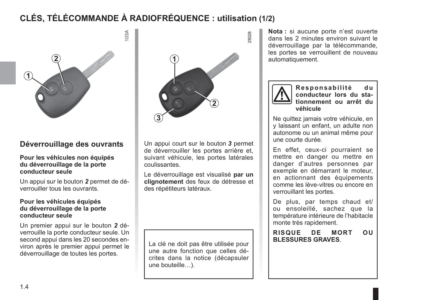 2014-2019 Renault Trafic Manuel du propriétaire | Français