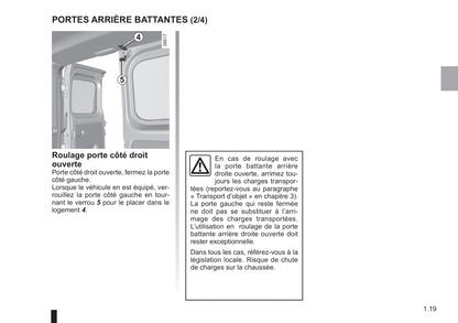 2018-2019 Renault Trafic Owner's Manual | French