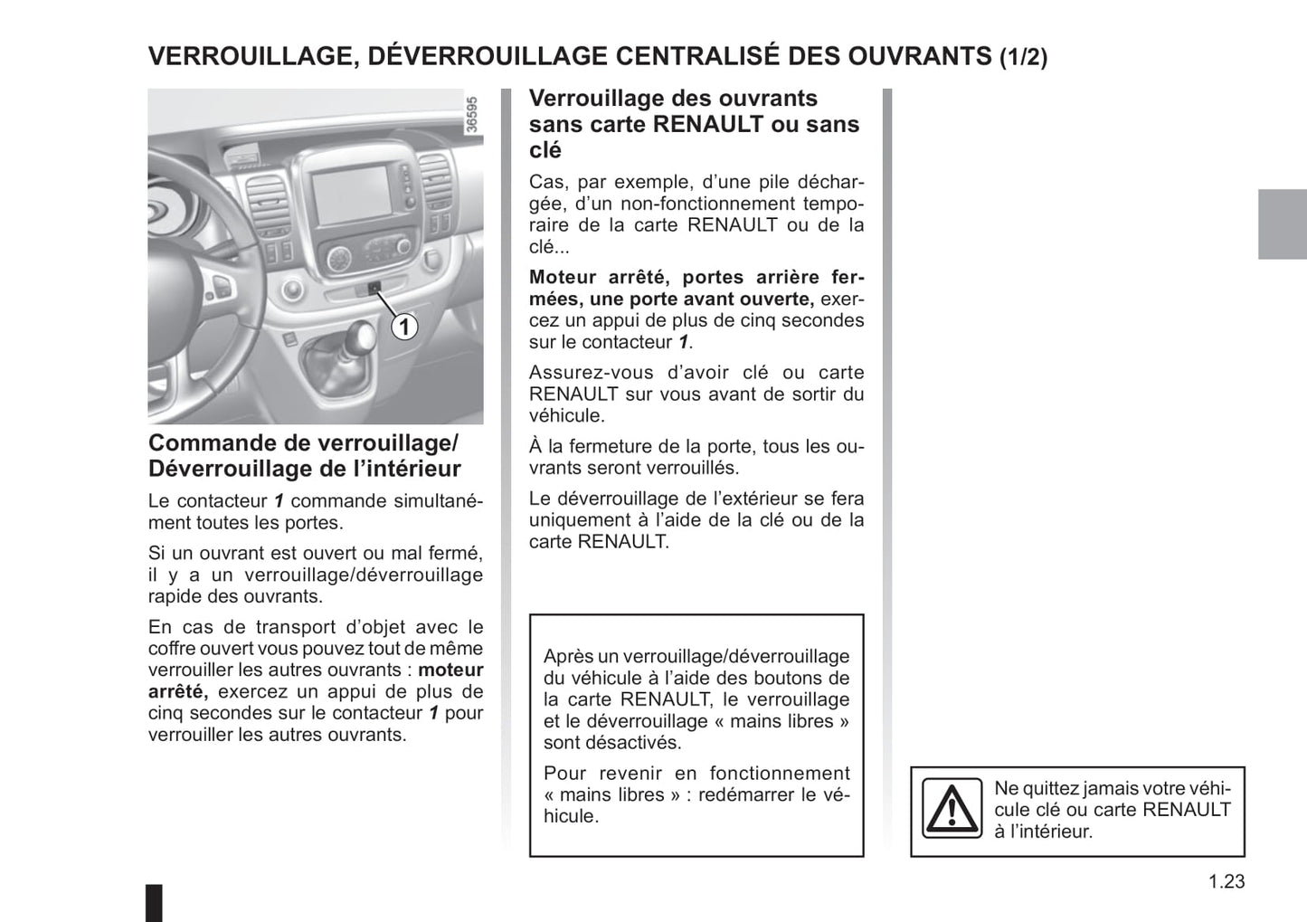 2018-2019 Renault Trafic Gebruikershandleiding | Frans