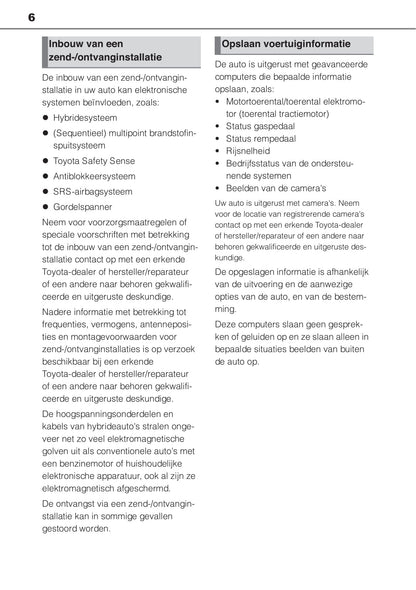 2020-2021 Toyota Highlander Hybrid Bedienungsanleitung | Niederländisch