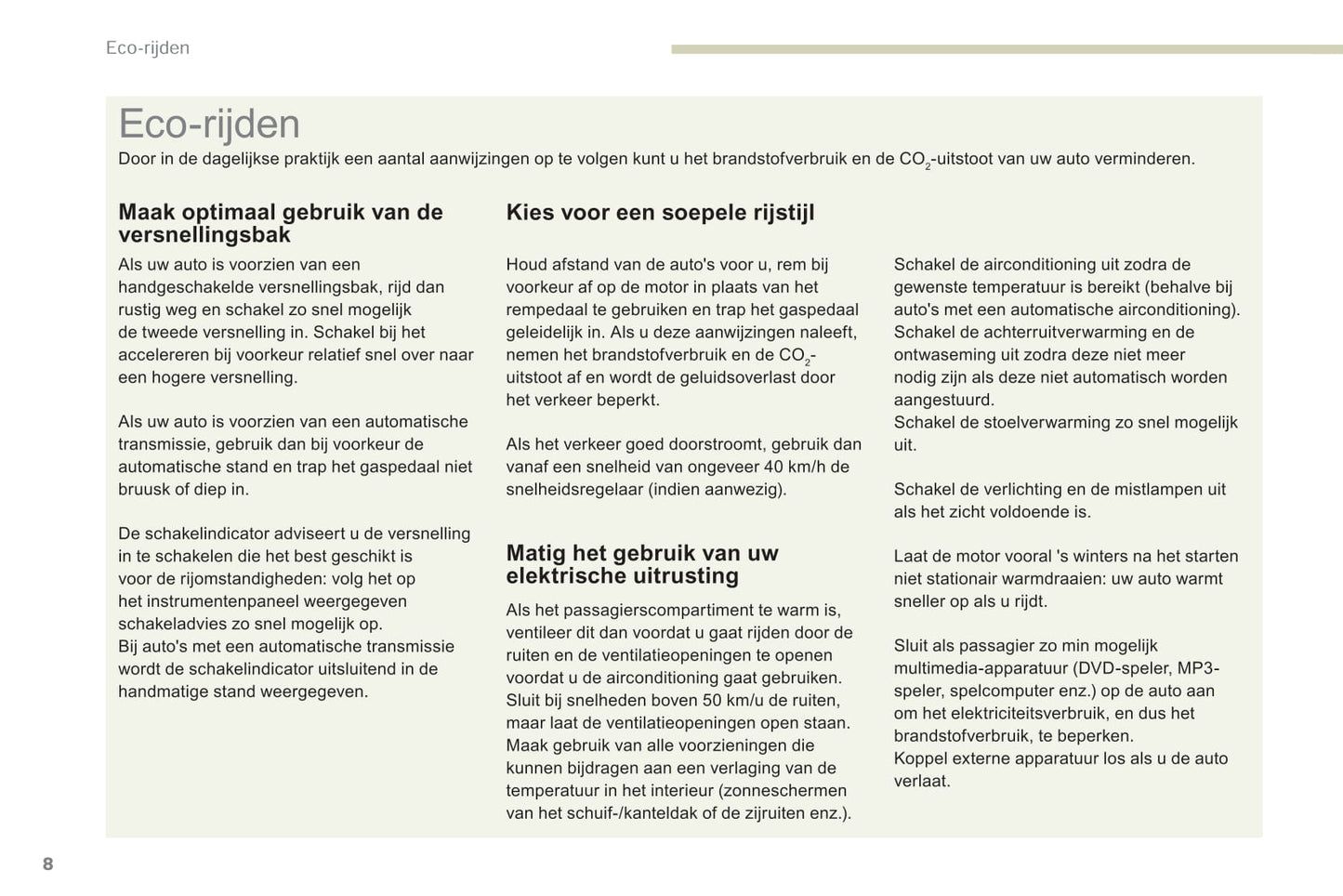 2018-2019 Peugeot Rifter Owner's Manual | Dutch