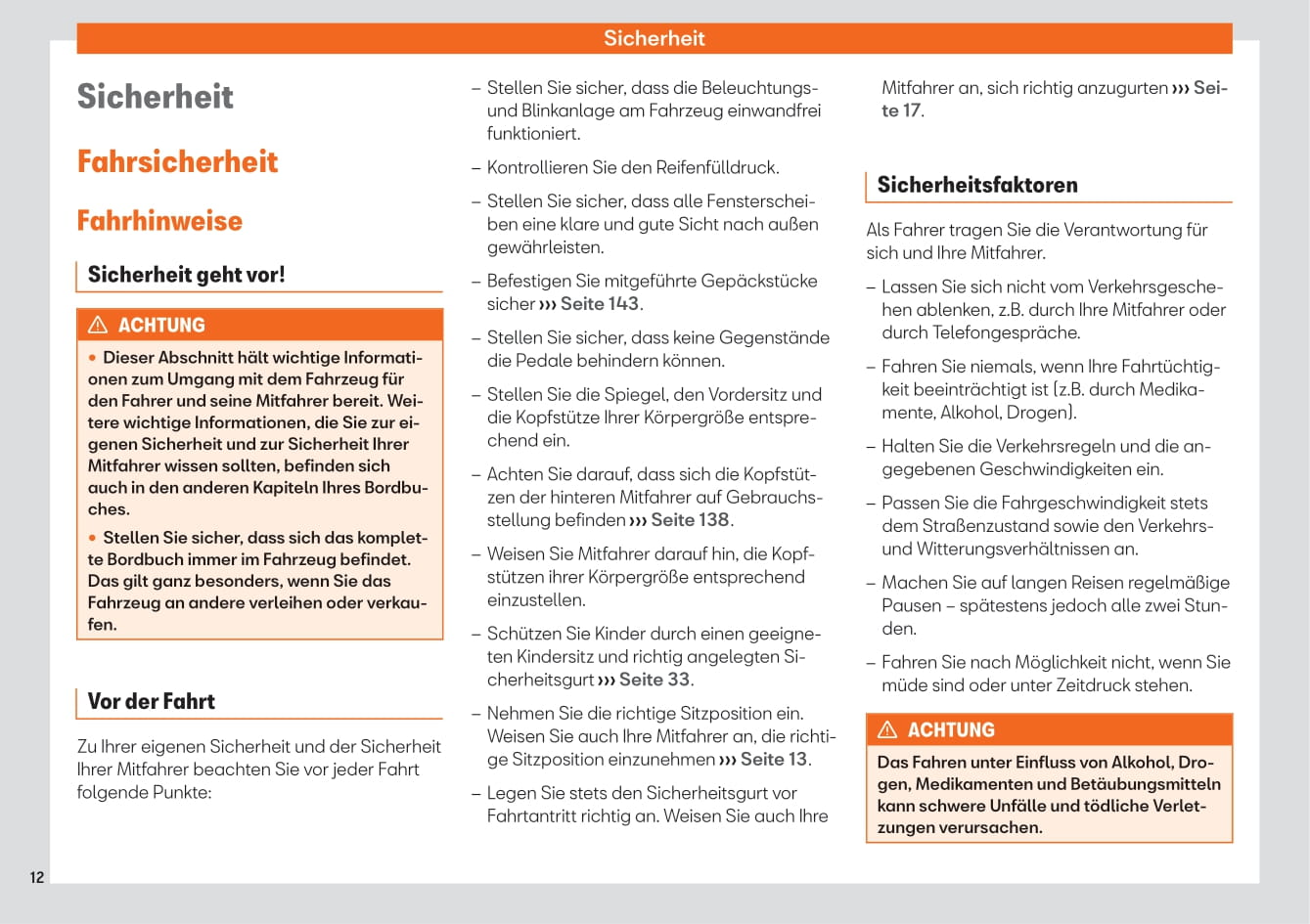 2020-2023 Seat Ateca Owner's Manual | German