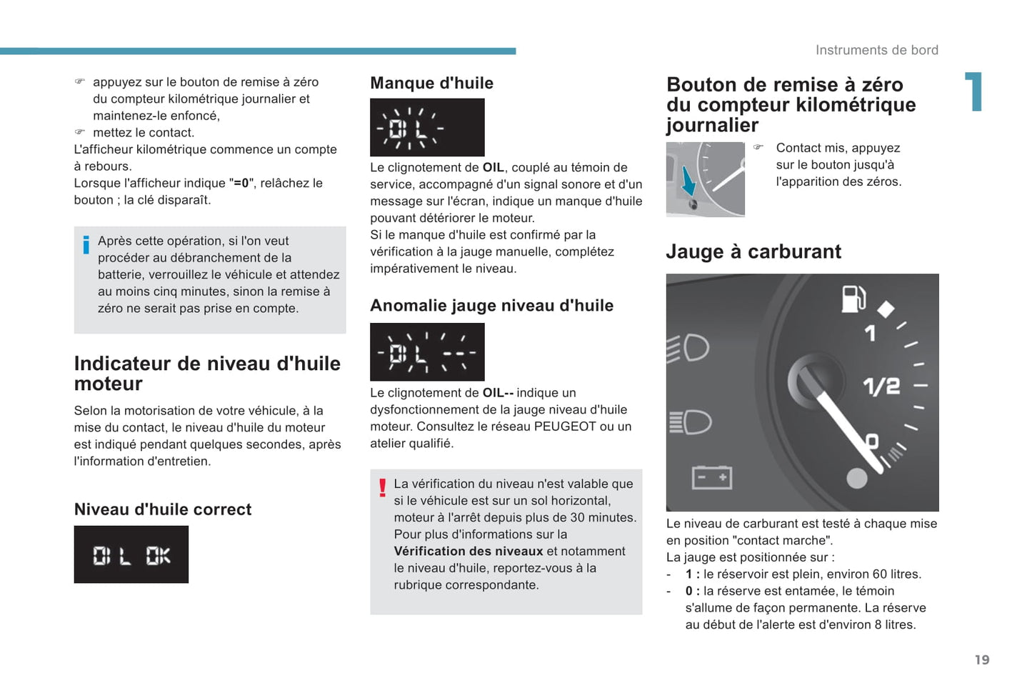 2017-2018 Peugeot Partner/Partner Tepee Owner's Manual | French