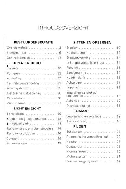 1998-2002 Volkswagen Golf Gebruikershandleiding | Nederlands