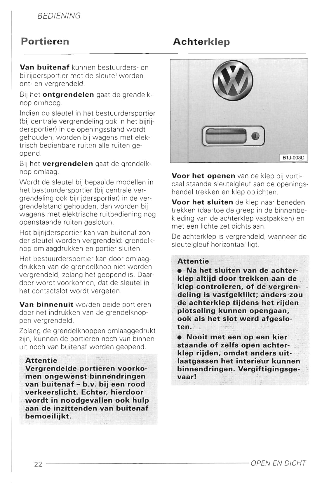 1998-2002 Volkswagen Golf Gebruikershandleiding | Nederlands